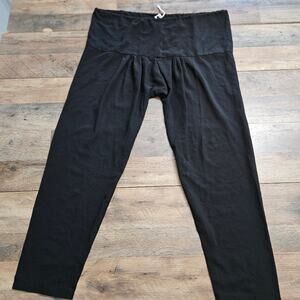Gauze MC Hammer Harem Drawstring Pull On Black Pants Beachy Coastal Swim Cover